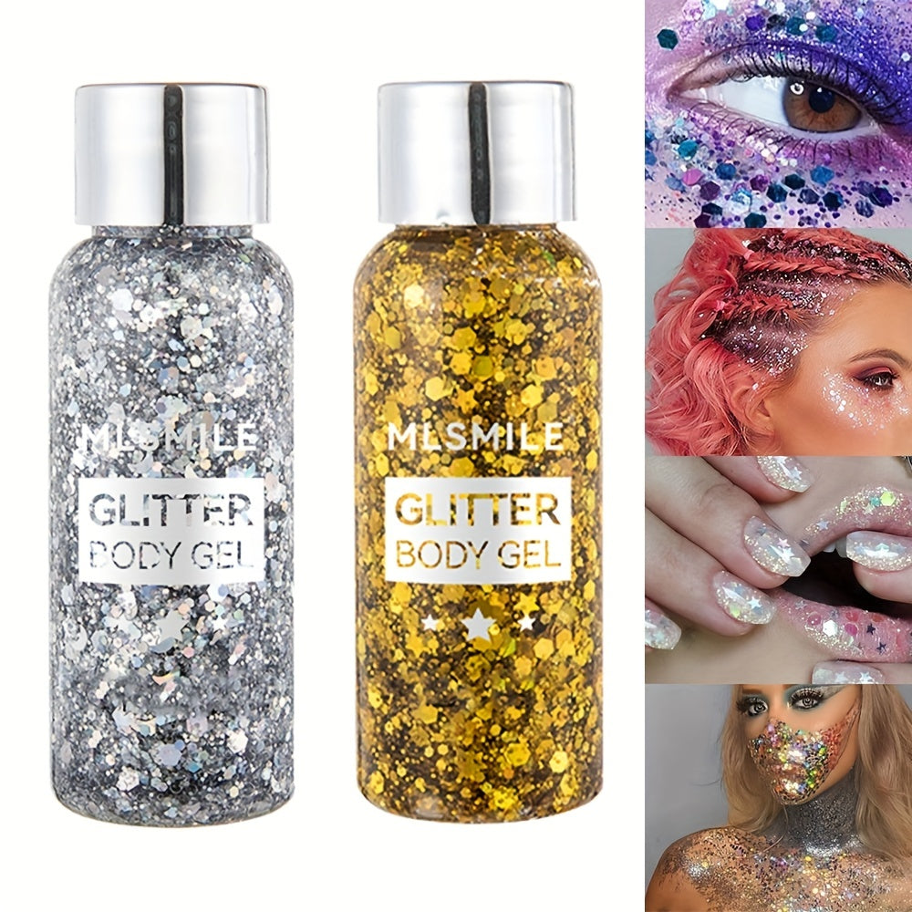 Glitter Eyeshadow Sequins Gel Body Face Stage Mermaid Scale Nail Art