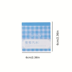 Hand Painted Sticky Notes Dreamy Check Series 400 Sheets