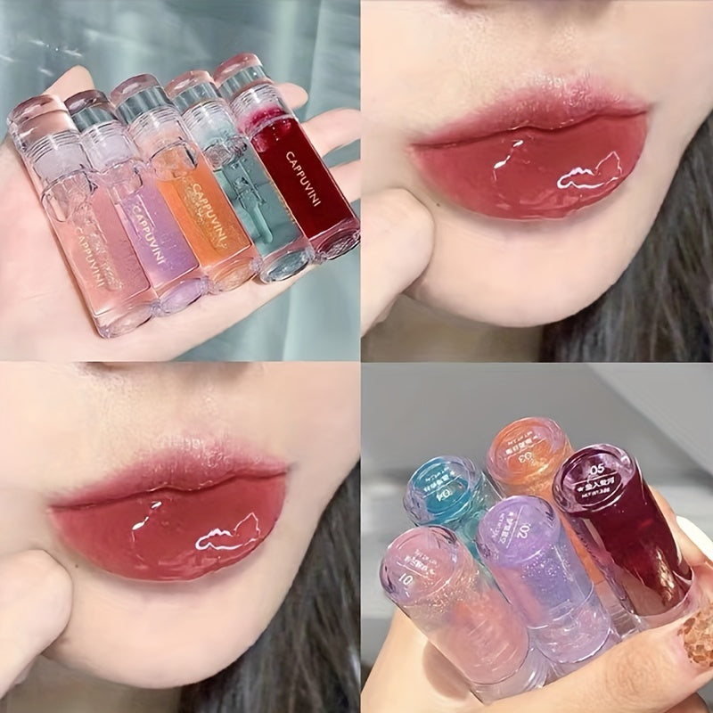 Crystal Jelly Lip Gloss Clear Mirror Lipgloss Glitter Liquid Lipstick