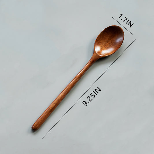 1pc Wooden Long handled Stirring Spoon Coffee Spoon Random