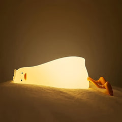 Duck Night Light LED Novelty Lamp 3 Level Dimmable Rechargeable
