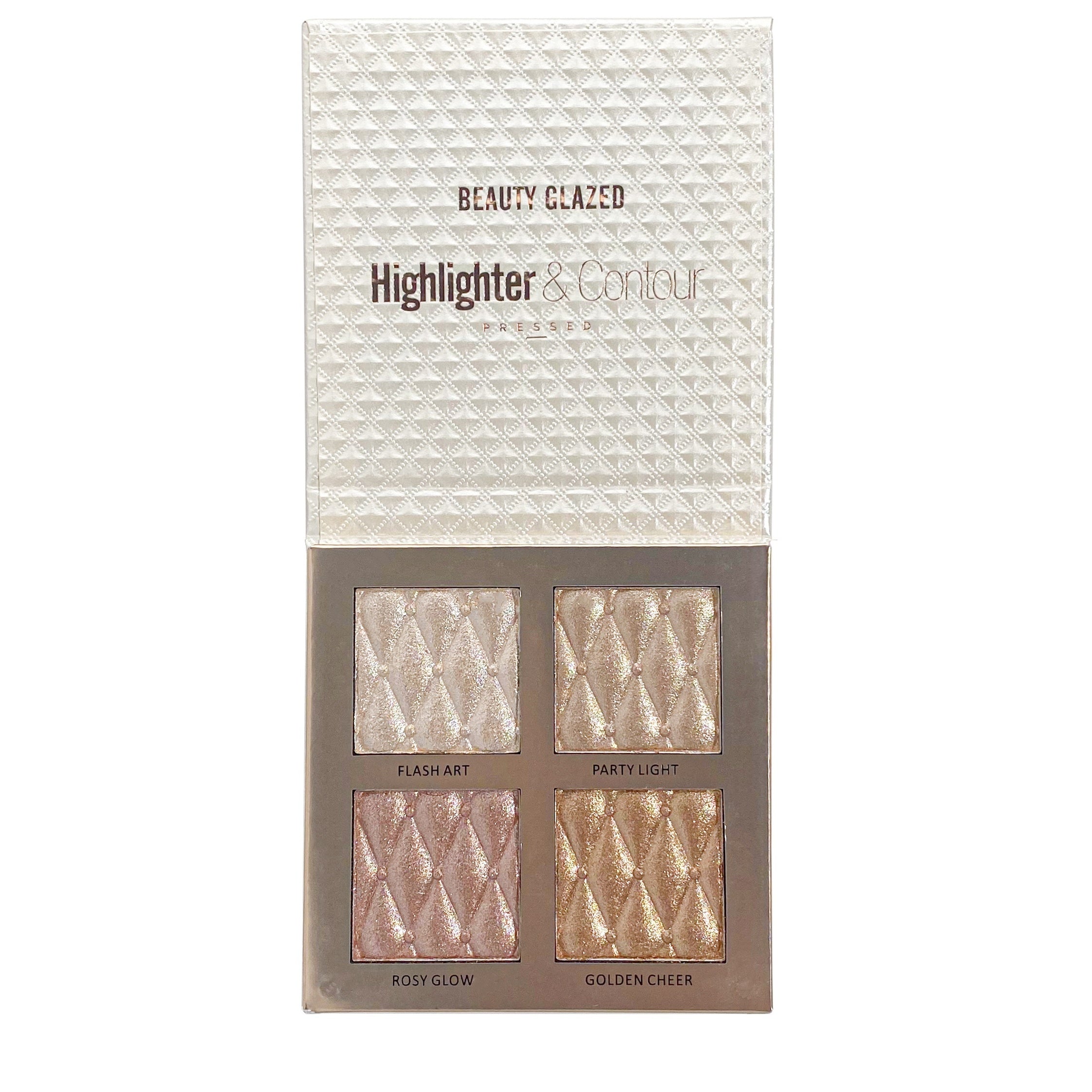 4 Highlighter Palette Glitter Shimmer Pearl for Brightening