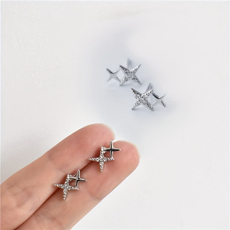 Light Star Stud Earrings Set
