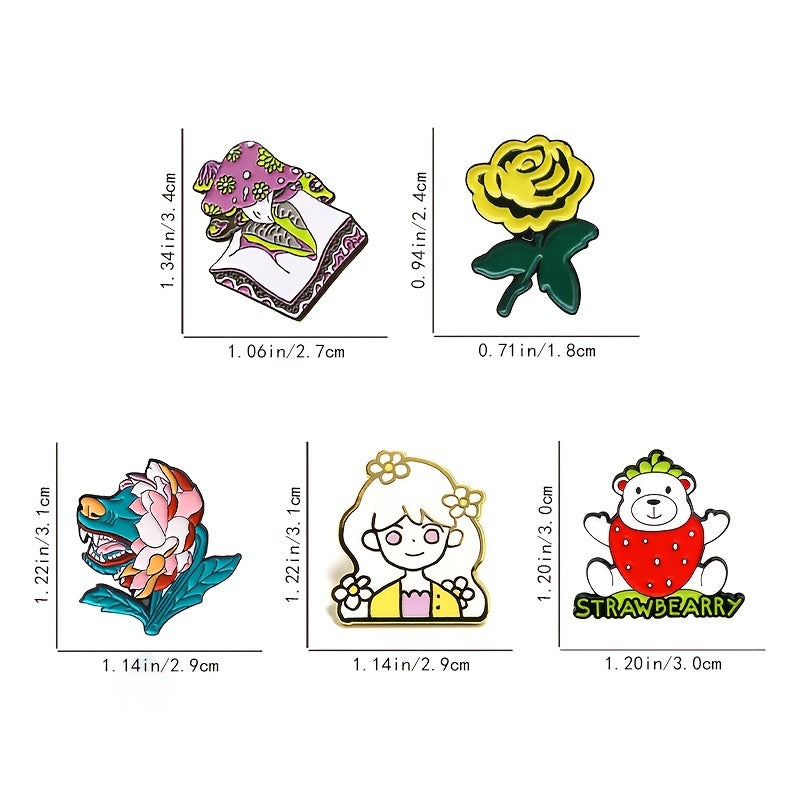 Men's Novel Cartoon Brooch Pin Lapel Badge for Suit Jackets