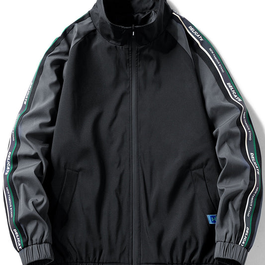 Men's Casual Zip Up Jacket Coat for Spring Fall