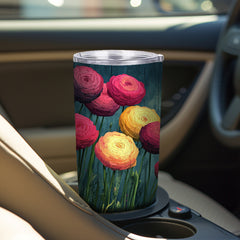 20oz Farmhouse Roses Stainless Steel Tumbler Mug