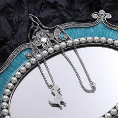 Men's Funky Dinosaur Pendant Necklace Street Hip-hop Chain Jewelry