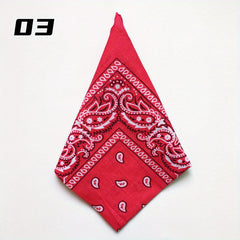 Paisley Print Bandana Vintage Head Scarf Neckerchief Cowboy Cowgirl Head Wrap