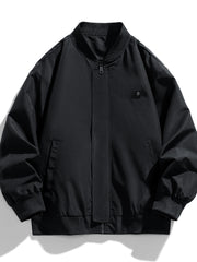Men's Casual Baseball Collar Jacket Coat For Spring Fall