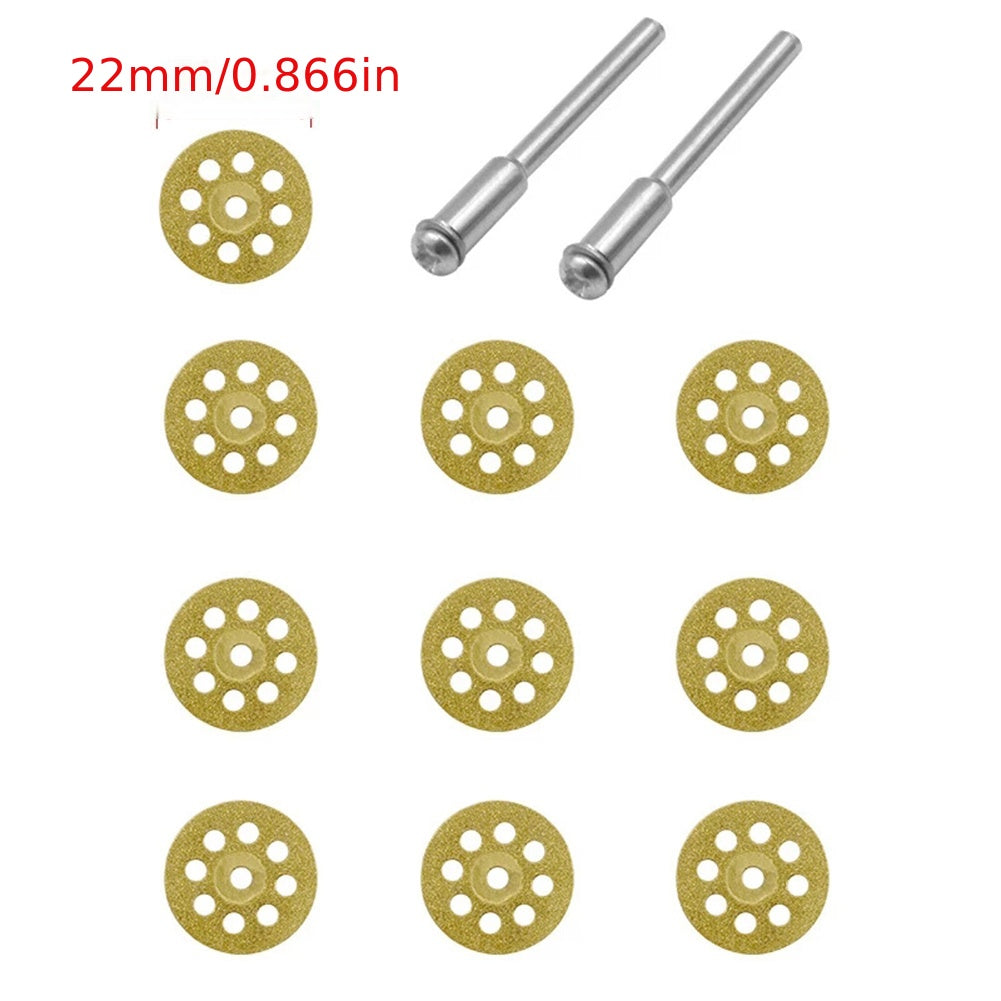 10pcs Diamond Cutting Wheel Saw Blades for Glass Ceramic Drill Rotary Tool