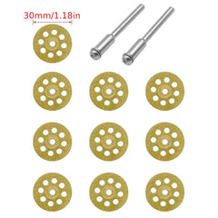 10pcs Diamond Cutting Wheel Saw Blades for Glass Ceramic Drill Rotary Tool