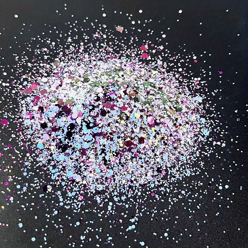Chunky Nail Glitter Sequins Hexagon Flake Mix