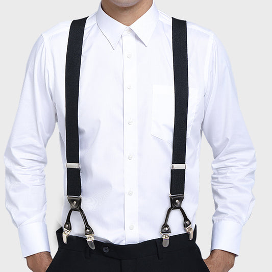 Men's Y Type Elastic Suspenders Adjustable Trousers Suspenders