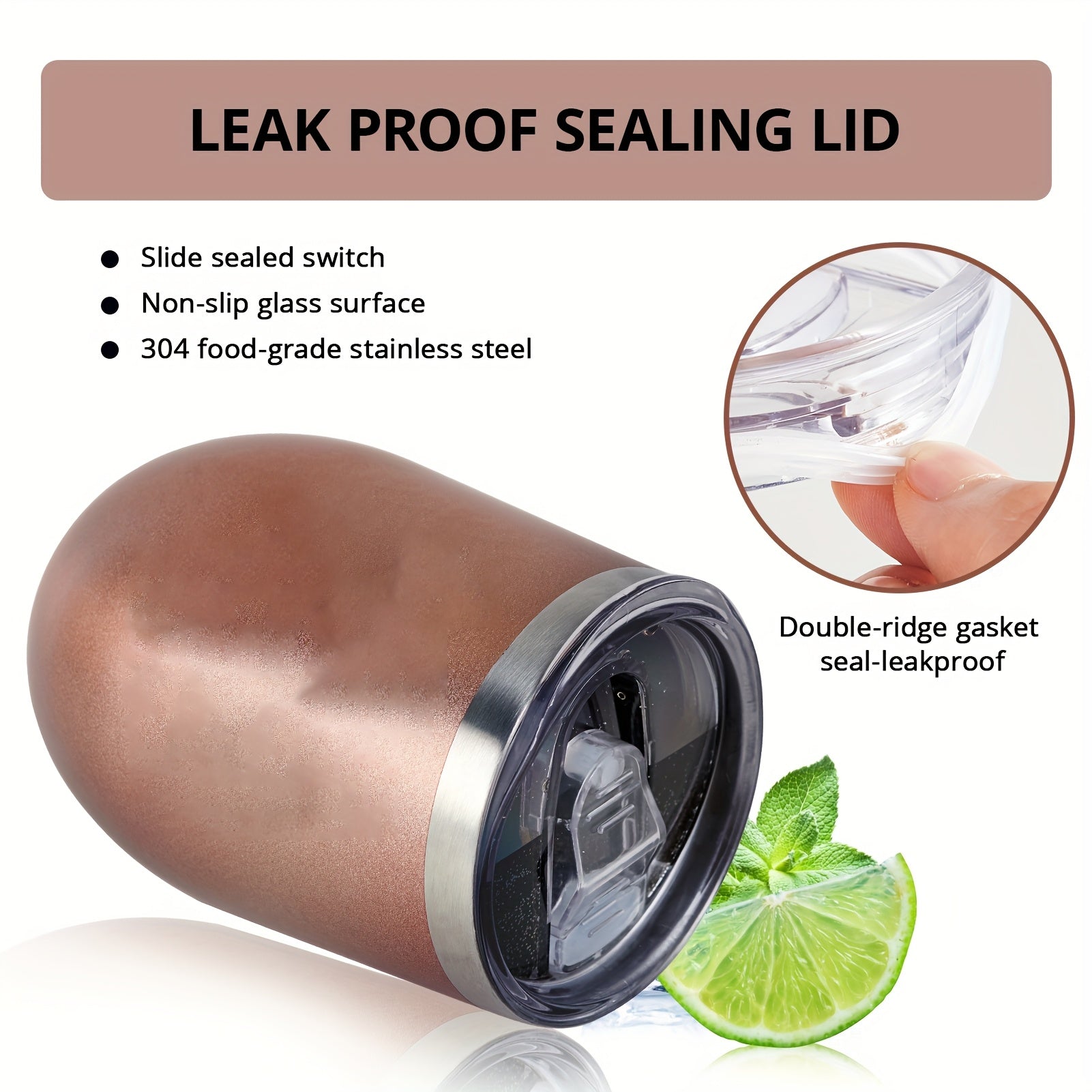 12oz Stainless Steel Vacuum Insulated Tumbler Leak Proof Water Bottle Coffee