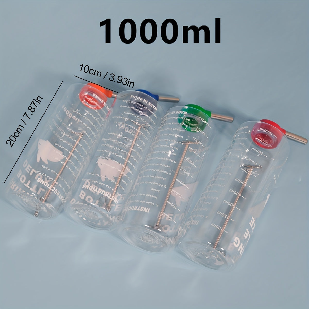 1000ml Hanging Water Bottle for Small Pets