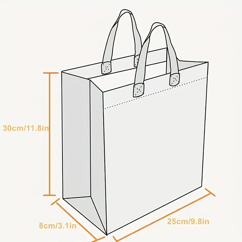 5pcs Coconut Pattern Plastic Tote Bag Shopping Bags