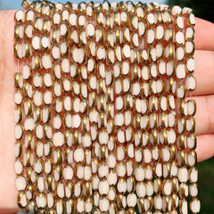 High Golden Crystal Bead Spacer Glass Beads Loose Beads DIY Bracelet