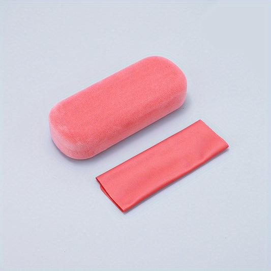 Macaroon Velvet Glasses Case Sunglasses Reading Glasses Storage Box