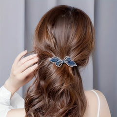 Bow & Rhinestone Hair Clip Barrette Headwear Hair Accessory