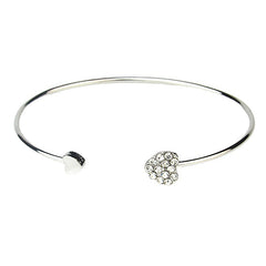 Love Heart Bangle Bracelet Hand Jewelry For Women