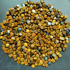 2OZ 4OZ Natural Tiger's Eye Rough Stones for Tumbling Wicca Reiki Healing