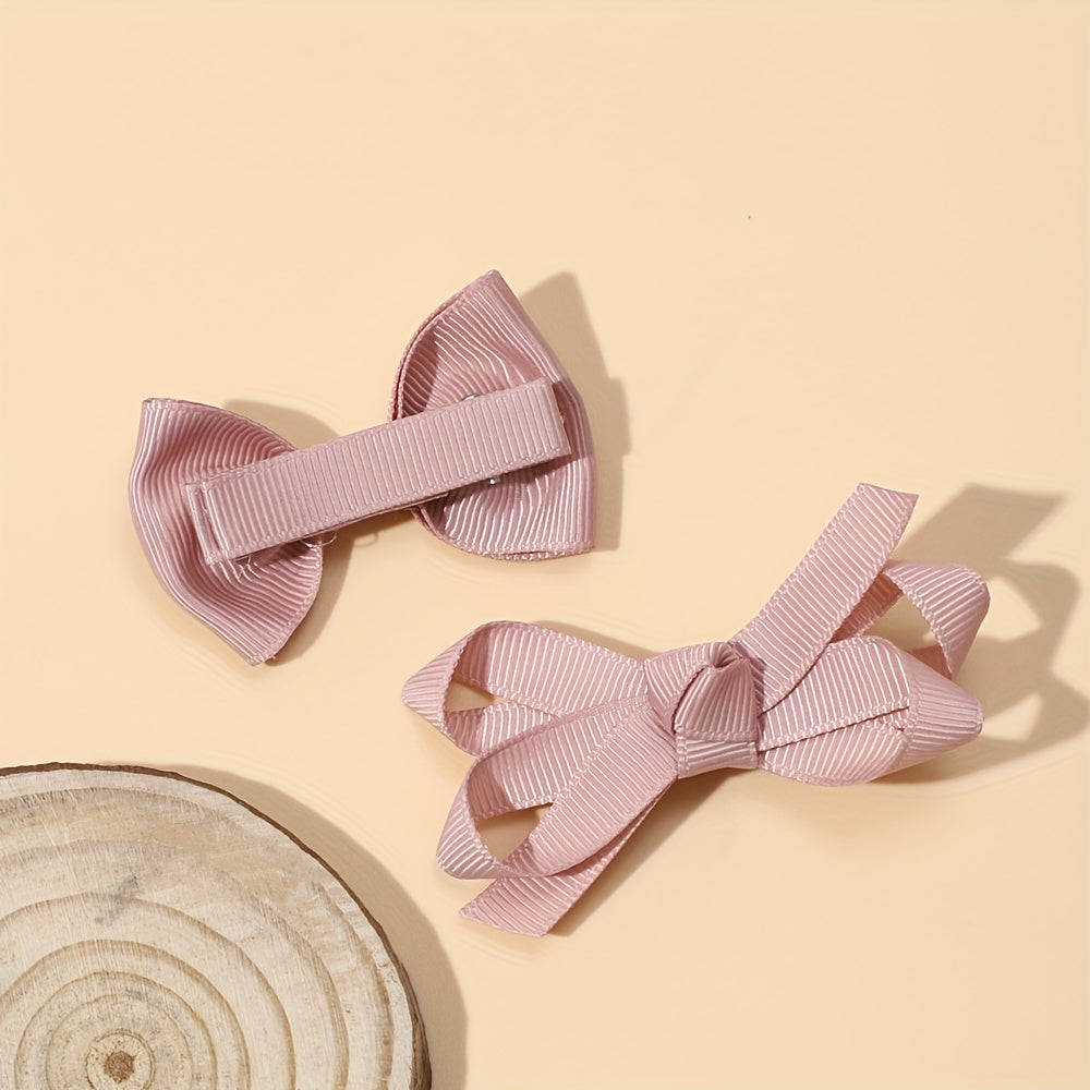 10pcs Bow Hair Clip Decorative Accessories Baby Girls