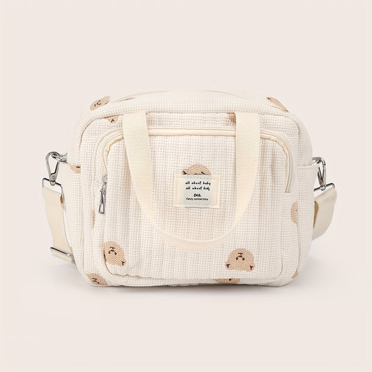 1pc Bear Mommy Handbag Outing Storage Bag Diaper Storage Bag