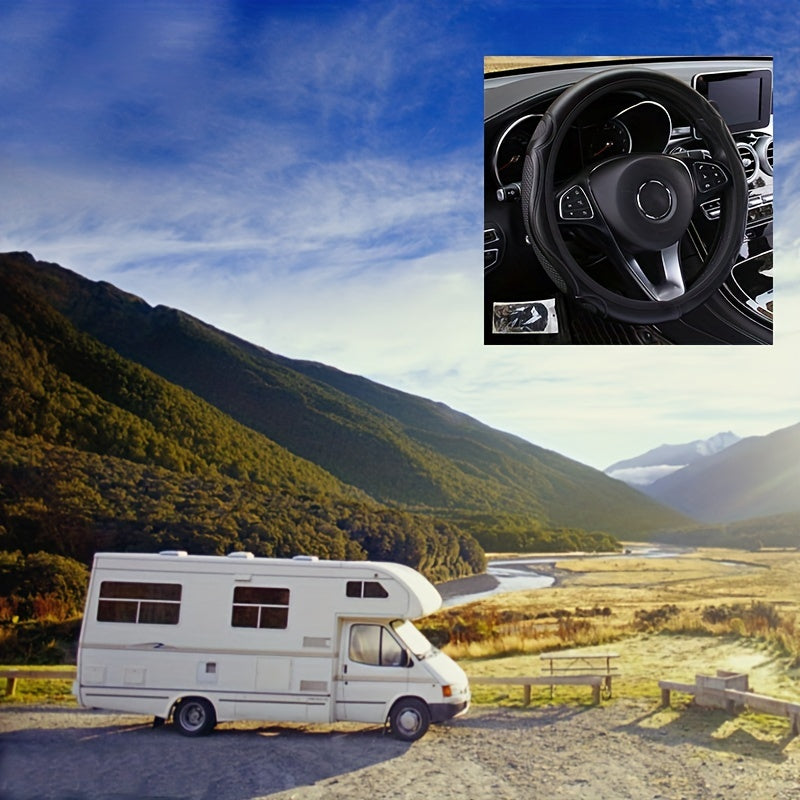 Universal Auto Car Steering Wheel Cover Leather Breathable Anti slip