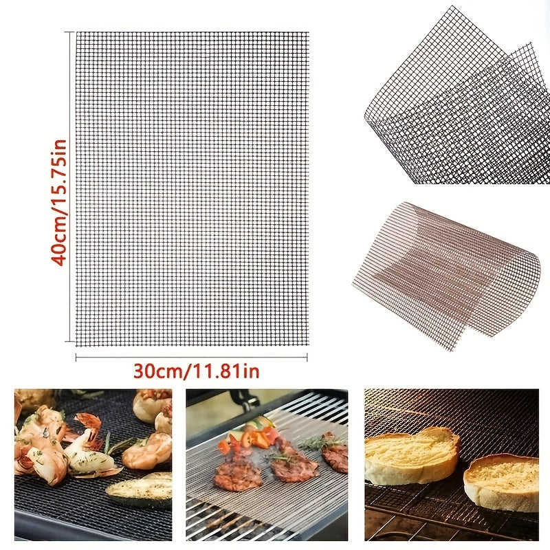 Non Stick BBQ Grid Pad Barbecue Mesh Reusable Cooking Pads