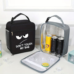 Don't Touch Me Insulated Lunch Bag Portable Thermal Picnic Tote Bag