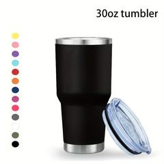 30oz Stainless Steel Insulated Coffee Mug with Lid - Ideal for Outdoor Sport