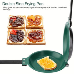 Steel Double Pan Perfect Pancake Maker Nonstick Flip Pan