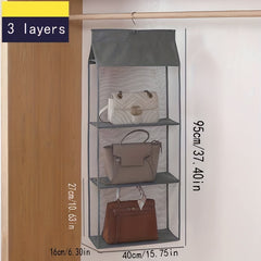 8 Pockets Hanging Bag Organizer Closet Wardrobe Storage Bag