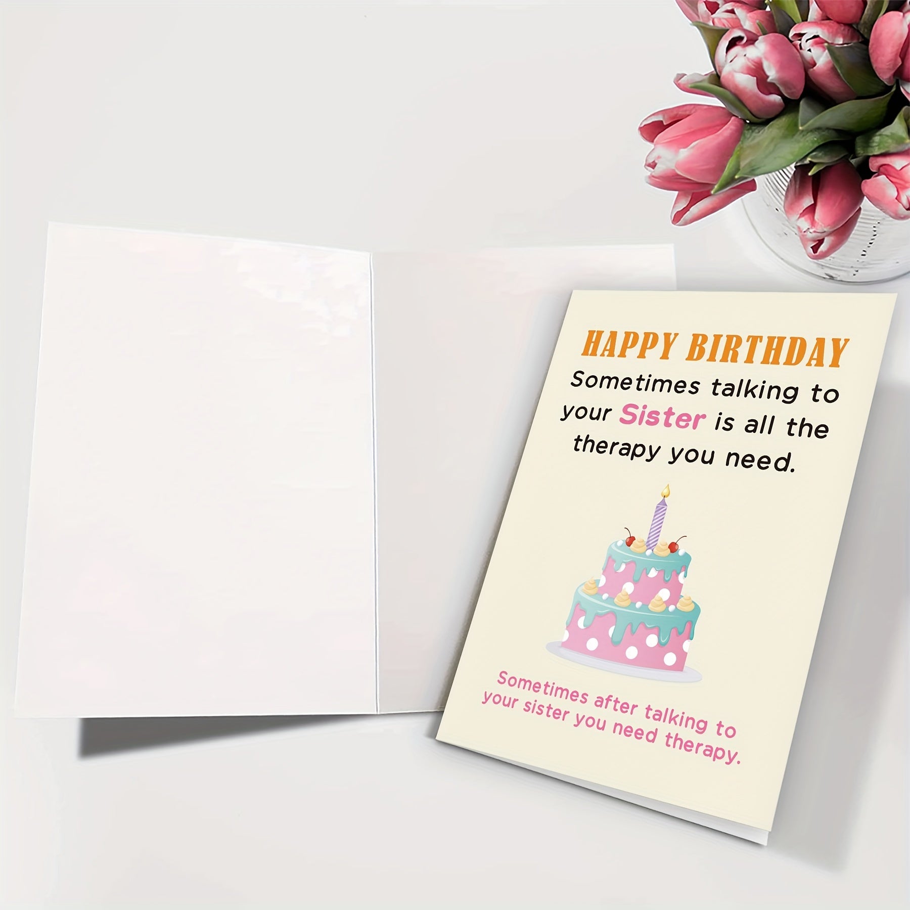 Sister Birthday Card Funny Happy Birthday Card To Sister