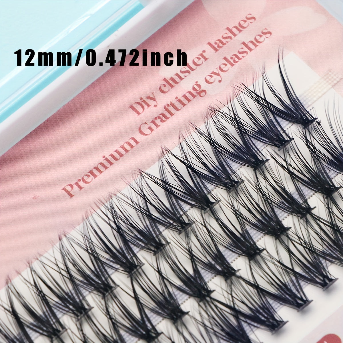 60 Pcs Cluster Lashes 3D Comic Style False Eyelashes Makeup Tool