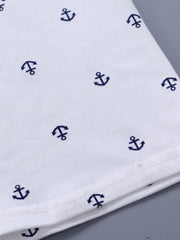 Baby Boys Anchor Print Short Sleeve Polo Shirt & Shorts Set