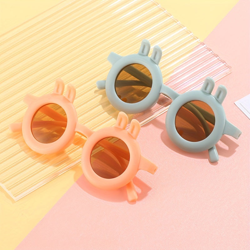 Girls Rabbit Frame Sunglasses Summer Sunshade Children's Cartoon Sunglasses