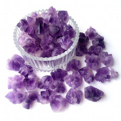 2 Natural Amethyst Flower Cluster Raw Stone Healing Crystals
