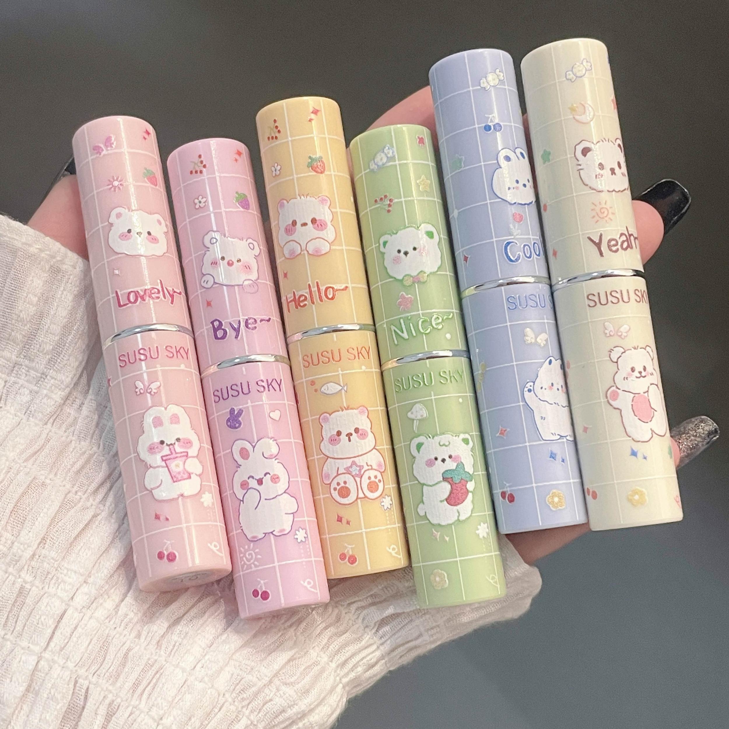 6-Color Mirror Glow Lipstick Jelly Tinted Lip Balm