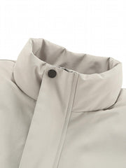Men's Warm Flap Pocket Stand Collar Jacket