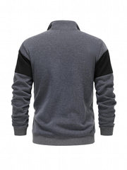 Men's Casual Stand Collar Zipper Jacket