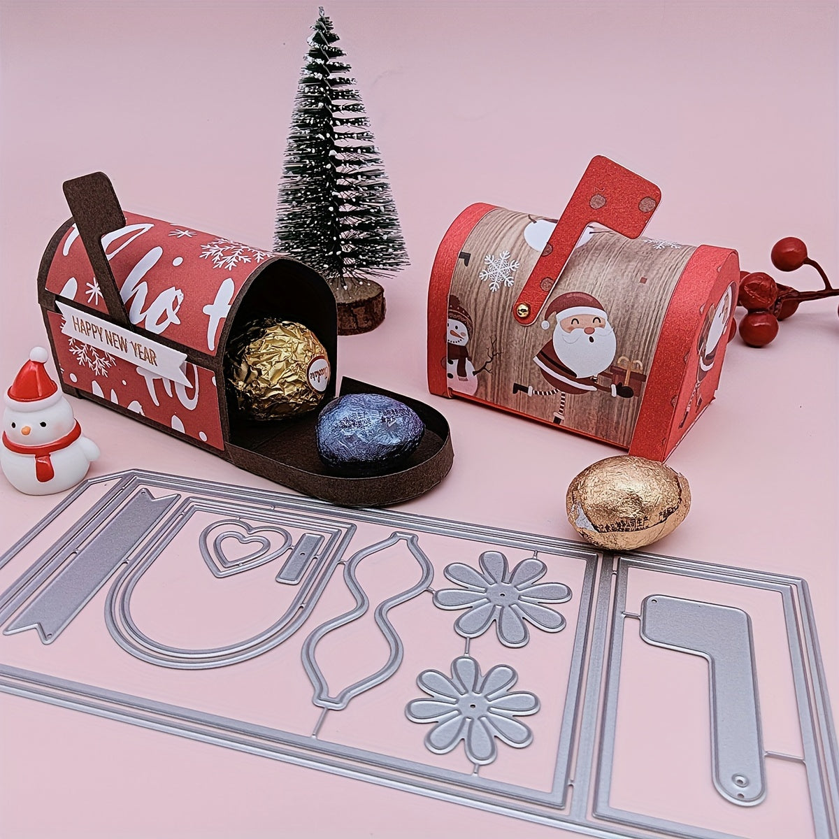AlinaCraft Metal Cutting Die Postbox Dies Halloween Christmas Paper Craft
