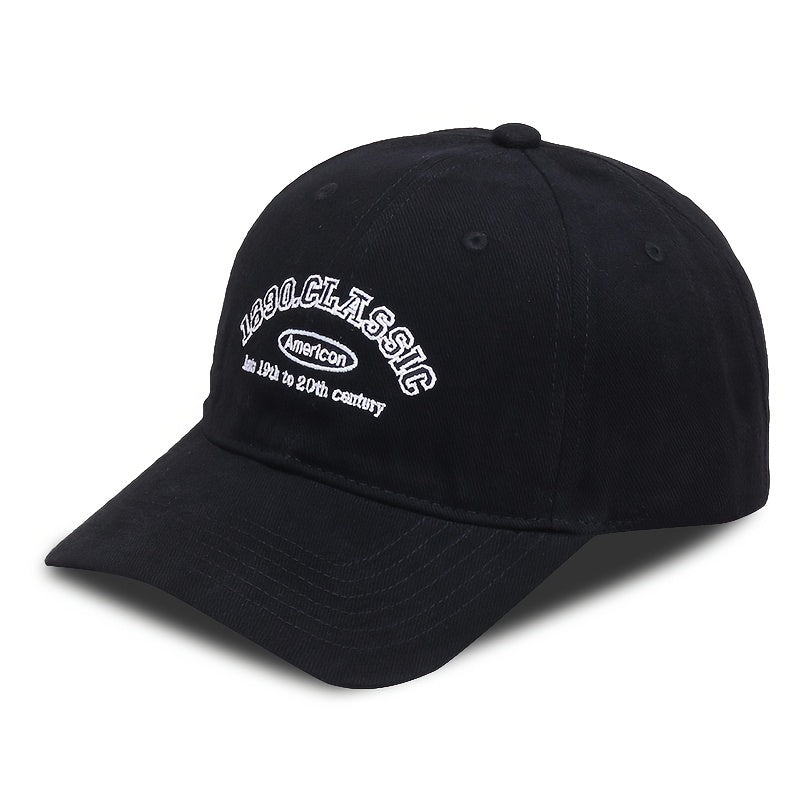 Letter Embroidered Baseball Cap Vintage Unisex Adjustable Sports Sun Hat