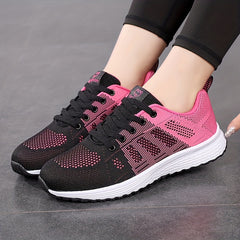 Women's Knit Weaving Running Shoes Non slip Outdoor Casual Sneakers