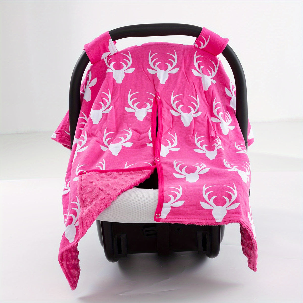 Girls Cartoon Elk Print Car Seat Sunshade Cover Canopy