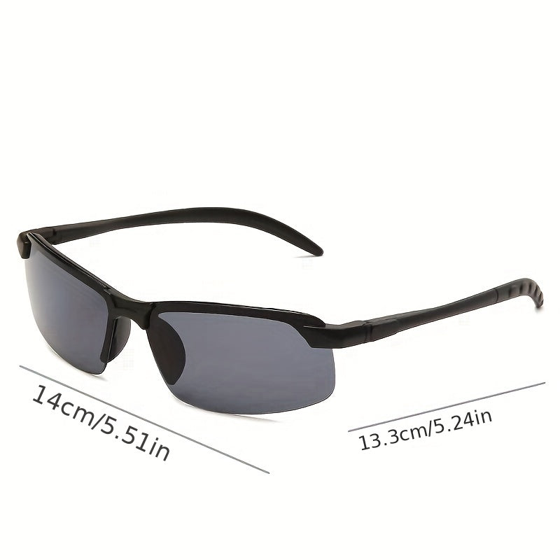Men's Night Vision Sunglasses UV Resistant Dual Purpose Fishing Glasses