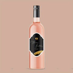 Birthday Bottle Labels Wine Bottle Stickers For Champagne Sparkling Wine