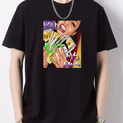 Men's Cotton Graphic Crew Neck Active T shirt Casual Comfy Tees For Summer