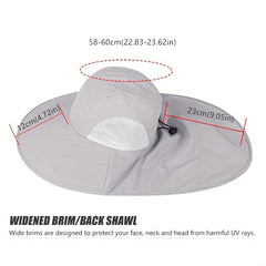 Mesh Boonie Hat with Neck Flap for Outdoor Activities