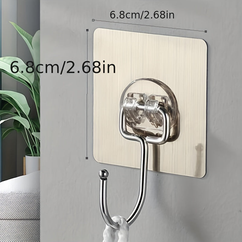 Large Adhesive Wall Hooks for Bathroom Kitchen Room - 40pcs